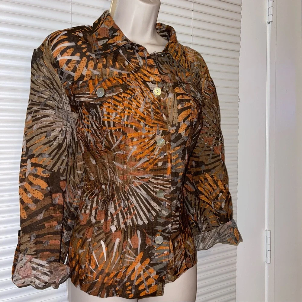 Ruby Rd. Jacket / Blouse Button Down Top - Picture 5 of 8